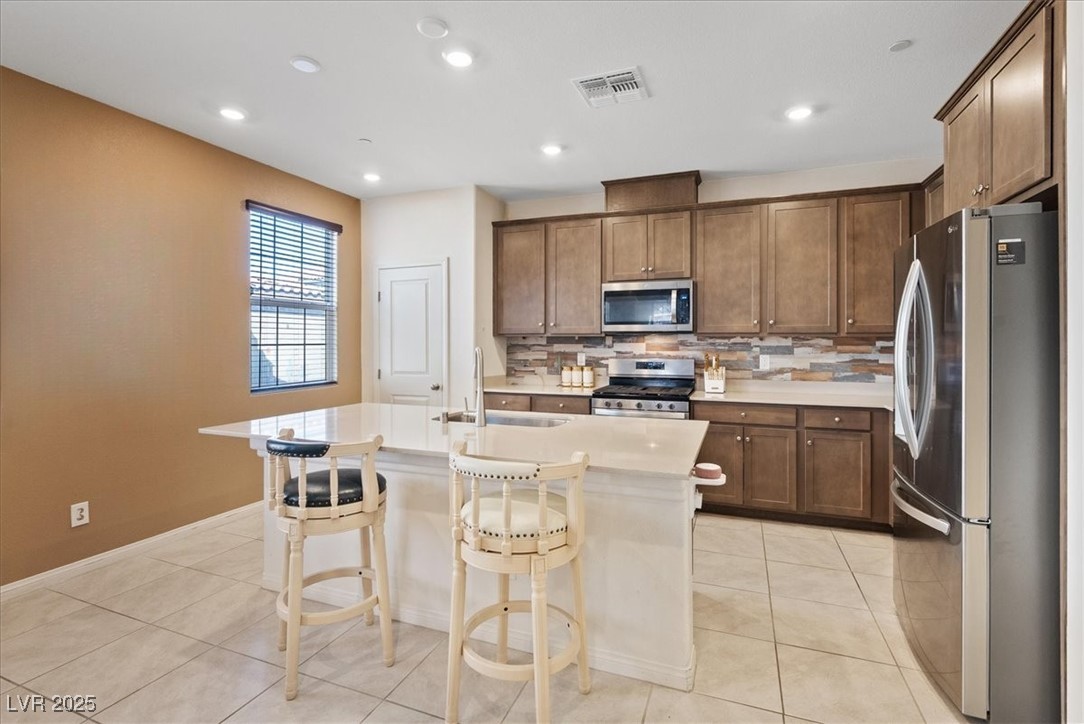 3732 Via Gennaro Henderson, NV 89044 - Photo 16 of 45 Island could comfortably fit 3 barstools.