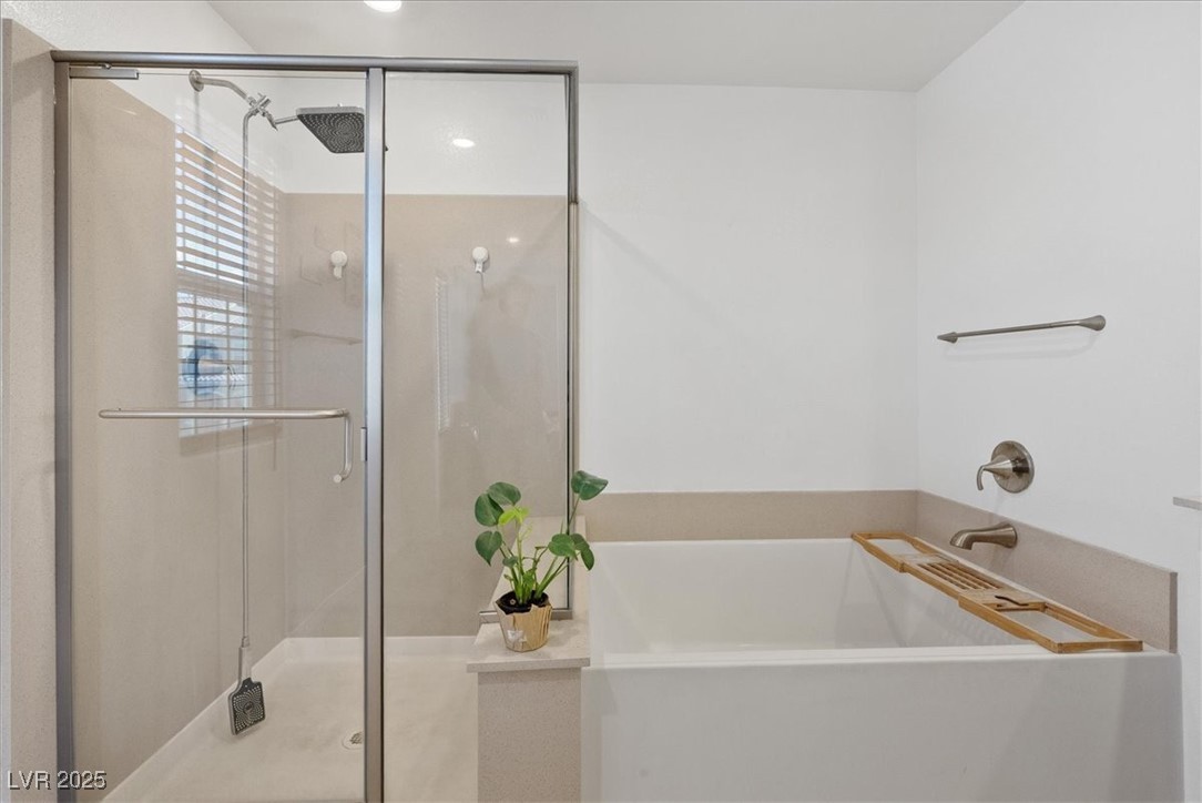 3732 Via Gennaro Henderson, NV 89044 - Photo 23 of 45 Primary shower with plenty of room inside.