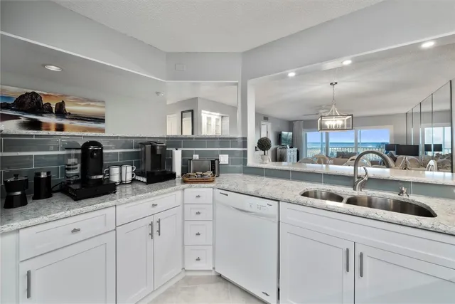 a view of a city with an ocean view