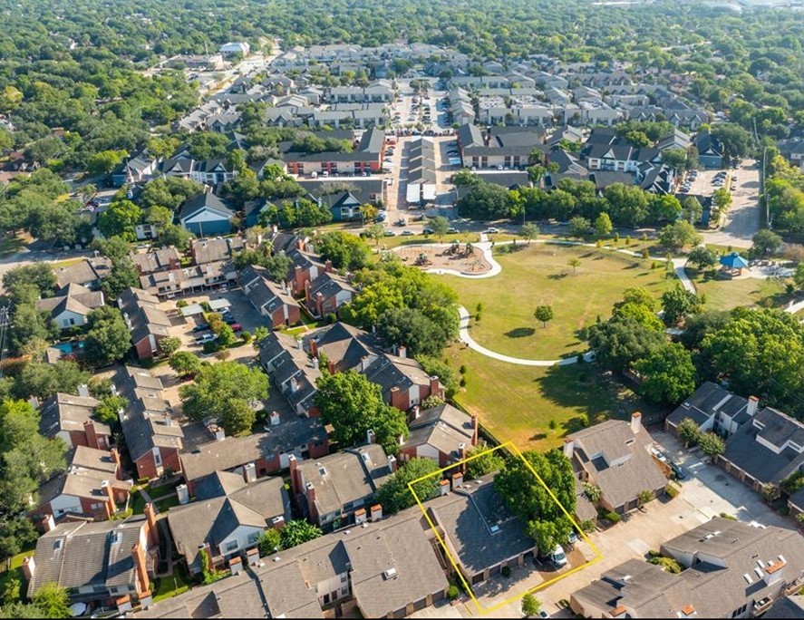 2277 South Kirkwood Road, Unit 1101 Houston, TX 77077 - Photo 18 of 18 an aerial view of residential houses with outdoor space