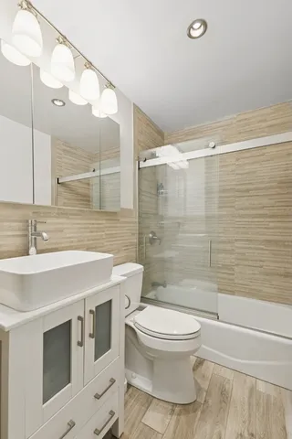 a front view of a building