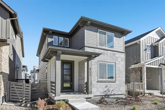 a front view of a house