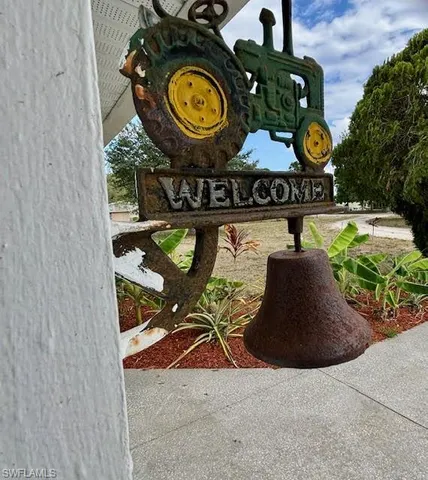 a house view with a garden space