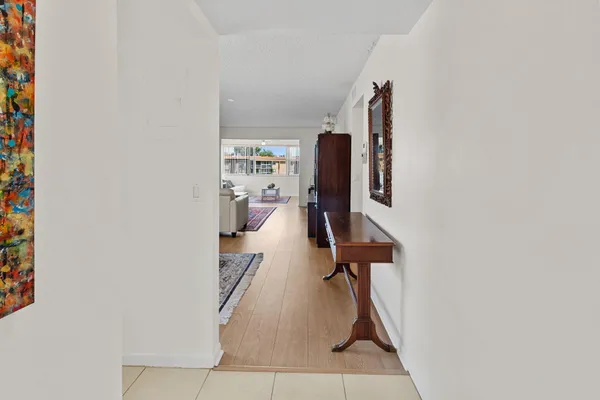 a view of a lake with big house