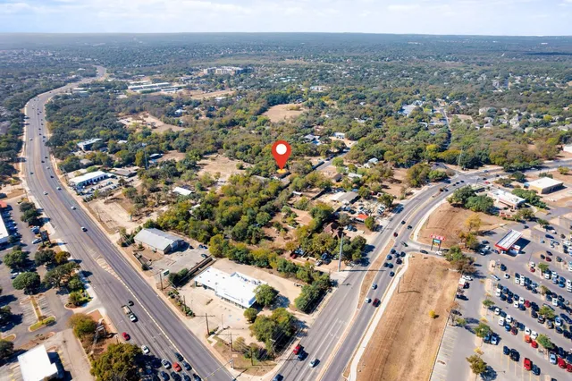 an aerial view of city