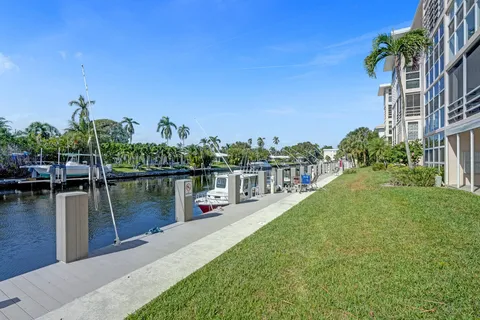 a view of a lake with a house