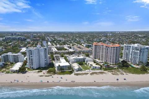 an aerial view of a city