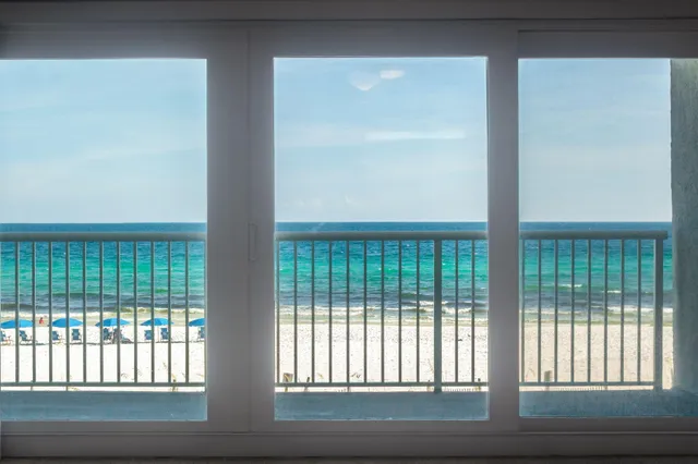 a view of a window of a house