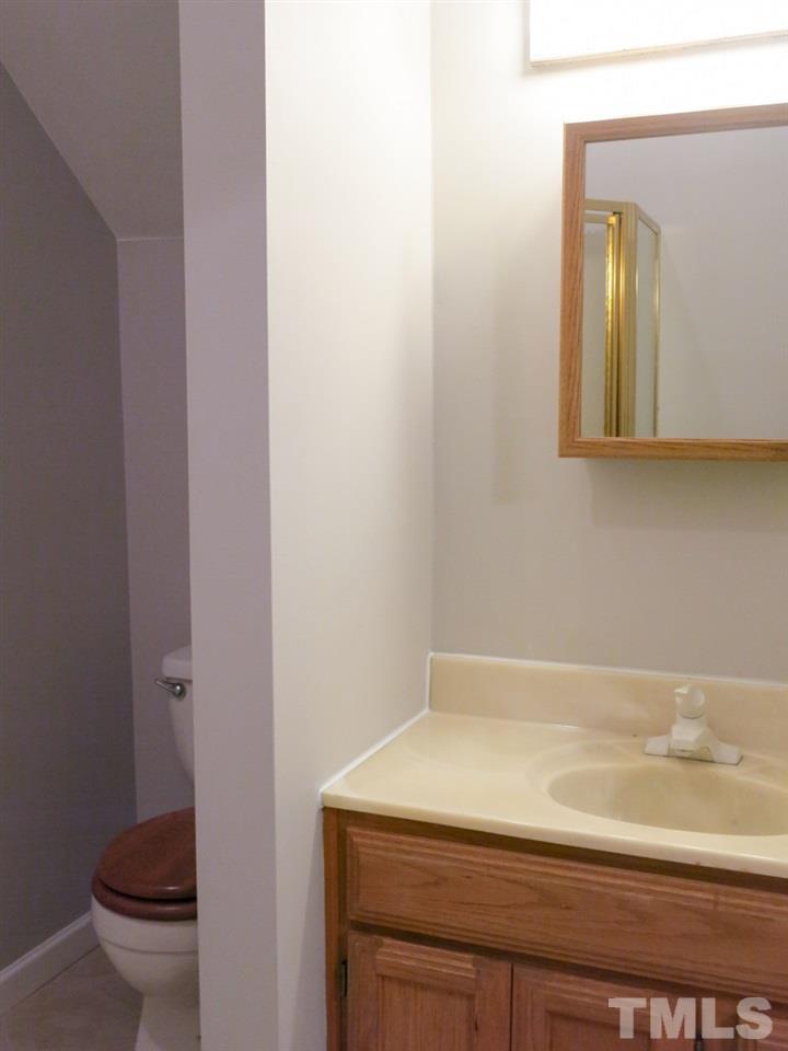 6820 Gloucester Road Raleigh, NC 27612 - Photo 20 of 25 a bathroom with a sink and a toilet