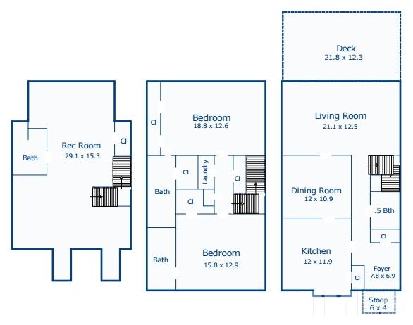 6820 Gloucester Road Raleigh, NC 27612 - Photo 25 of 25 a picture of a floor plan