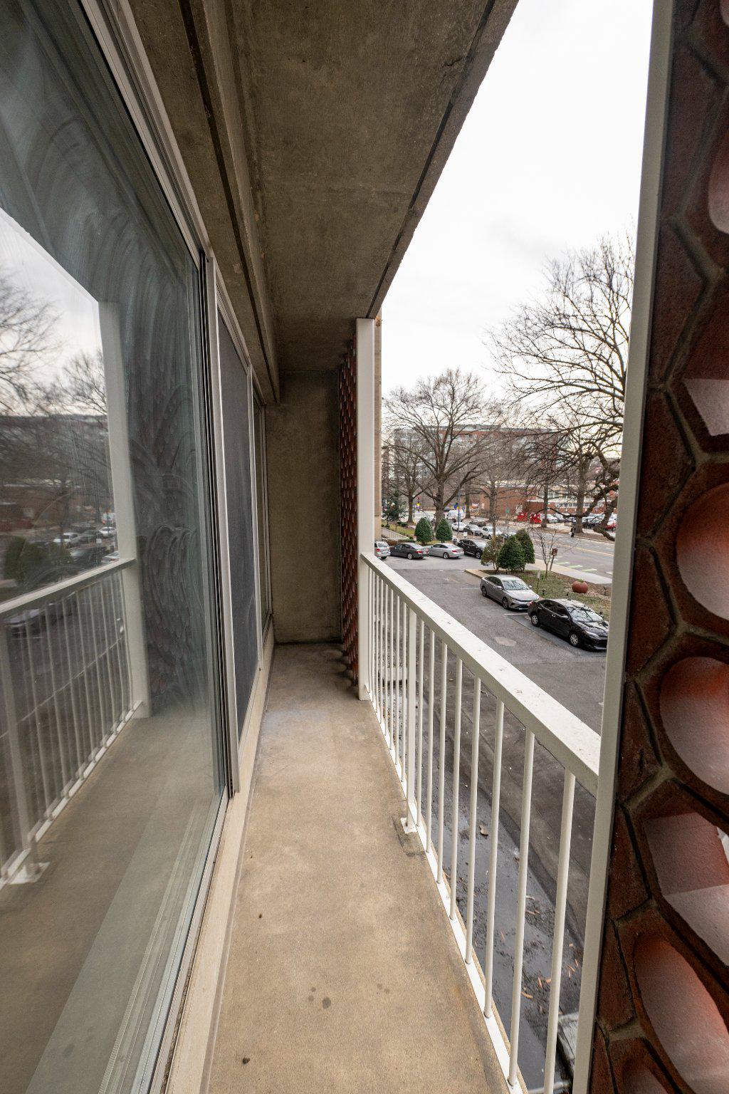 800 4th Street Southwest, Unit N107 Washington, DC 20024 - Photo 19 of 52 Balcony with urban views.