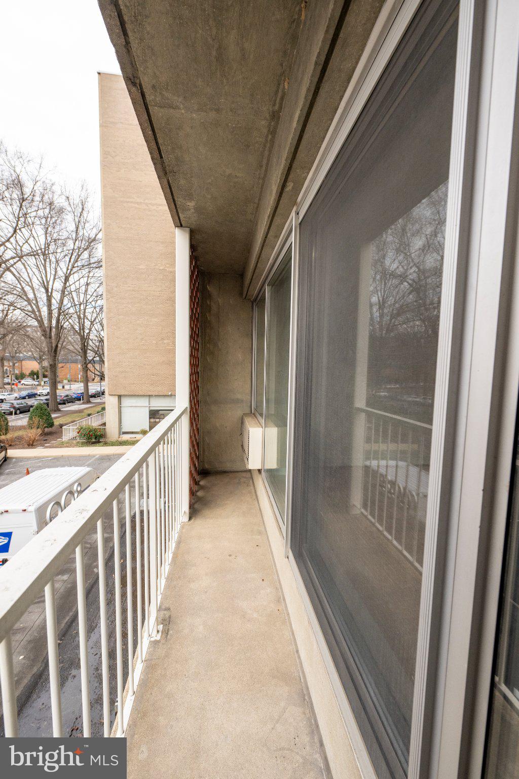 800 4th Street Southwest, Unit N107 Washington, DC 20024 - Photo 21 of 52 Spacious balcony with urban views.