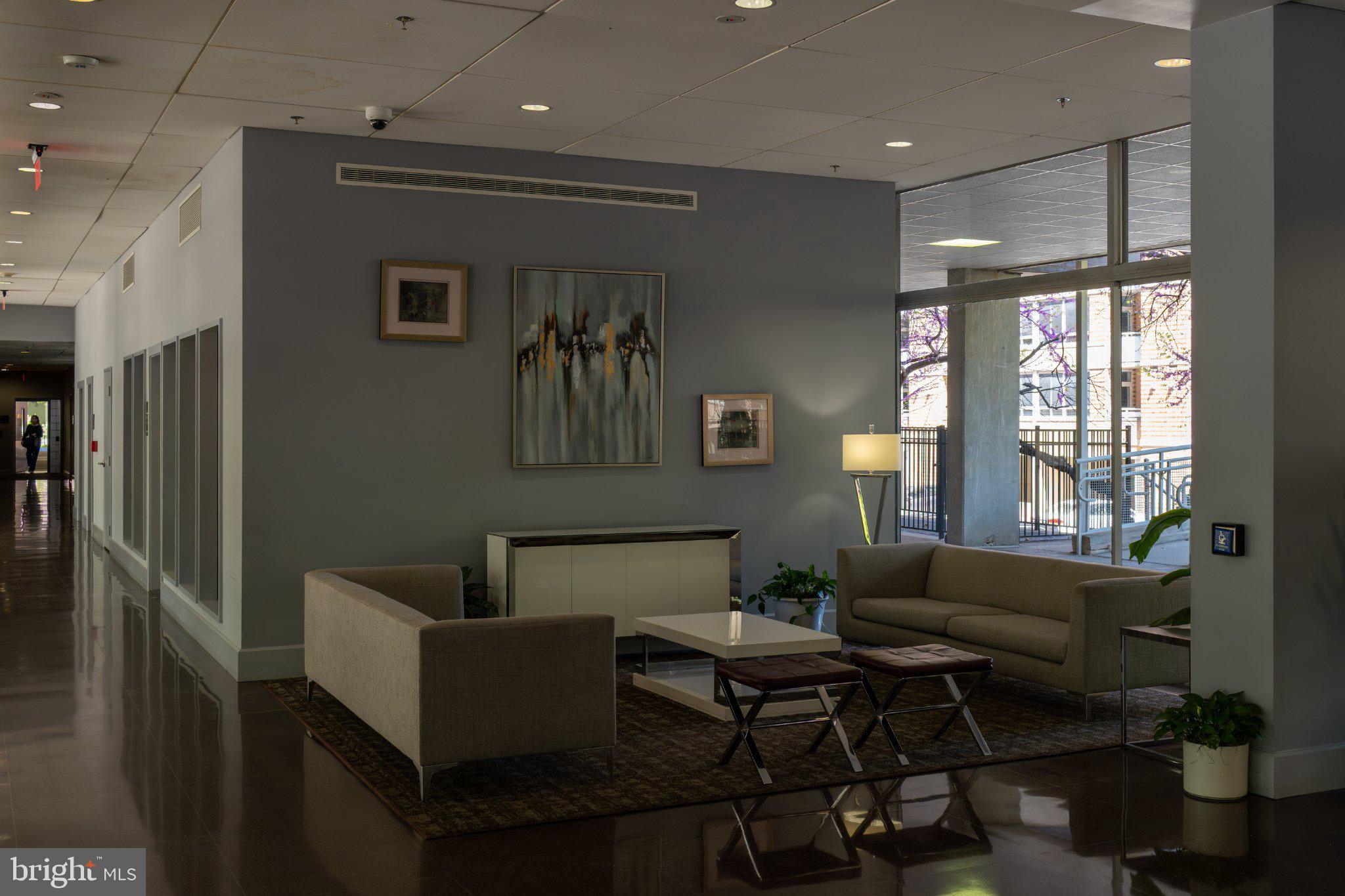 800 4th Street Southwest, Unit N107 Washington, DC 20024 - Photo 34 of 52 Modern lobby with natural light.