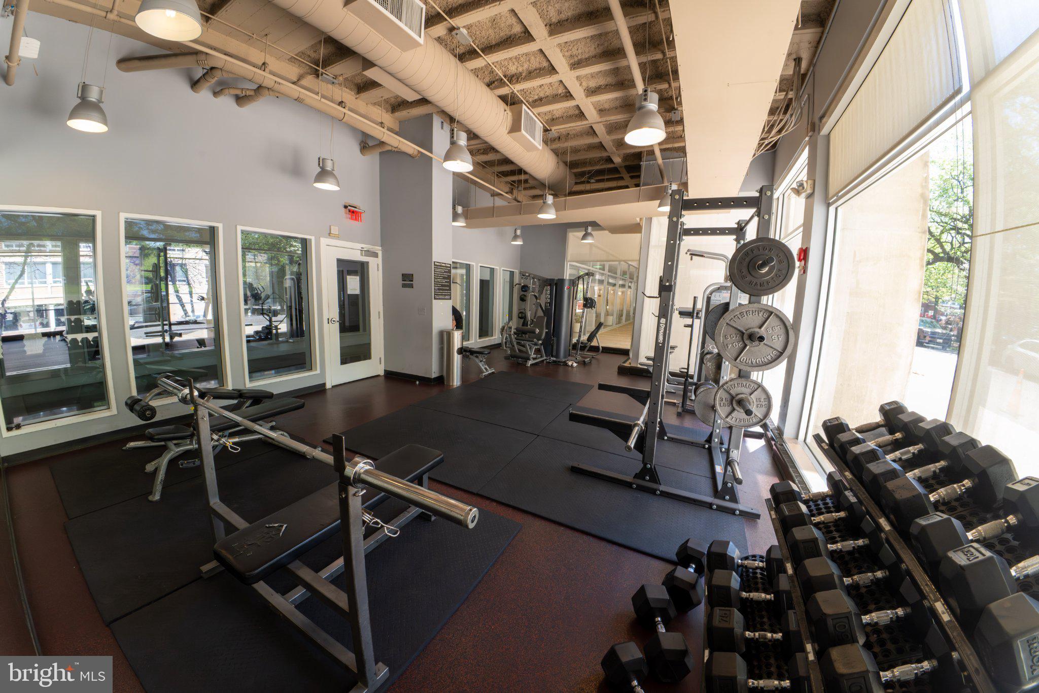 800 4th Street Southwest, Unit N107 Washington, DC 20024 - Photo 40 of 52 Modern fitness space with ample equipment.