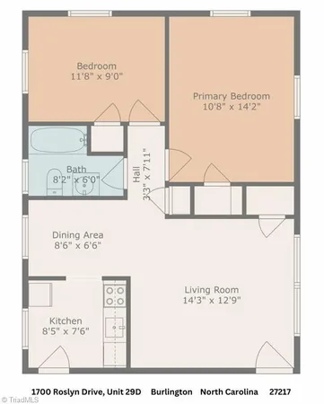 $125,000 | 1700 Roslyn Drive, Unit 29D, Burlington, NC 27215