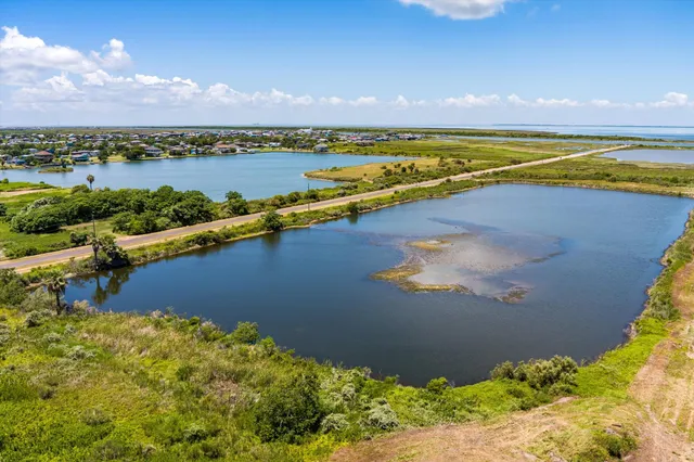 a view of an ocean and beach