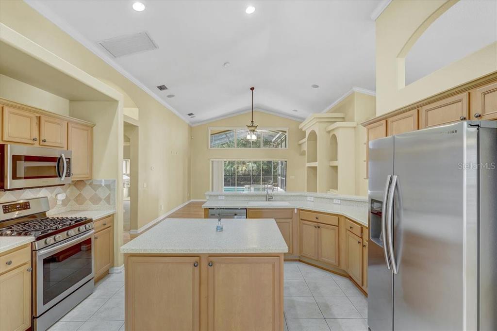 15129 Shearcrest Drive Lithia, FL 33547 - Photo 20 of 48 a kitchen with a sink and stainless steel appliances