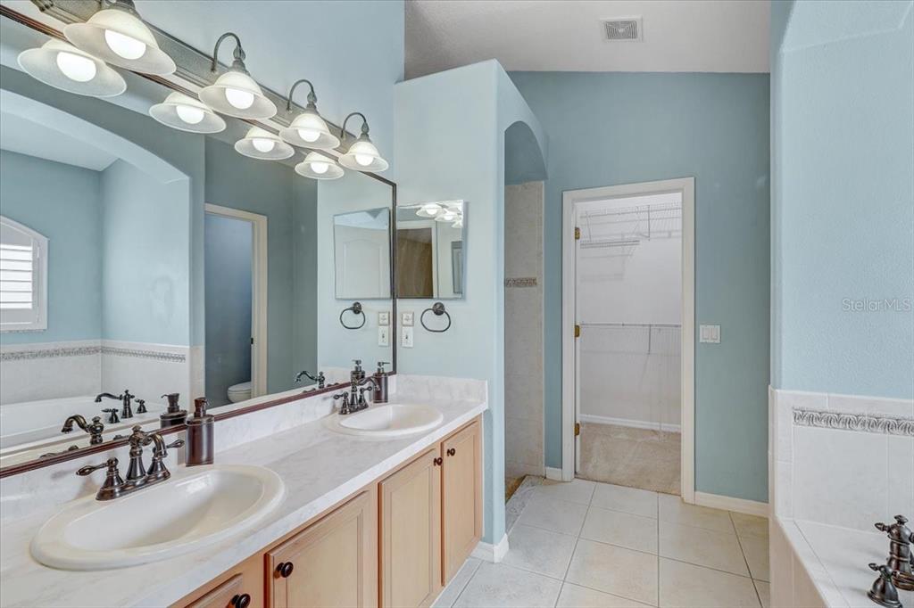 15129 Shearcrest Drive Lithia, FL 33547 - Photo 26 of 48 a bathroom with a sink vanity and a mirror