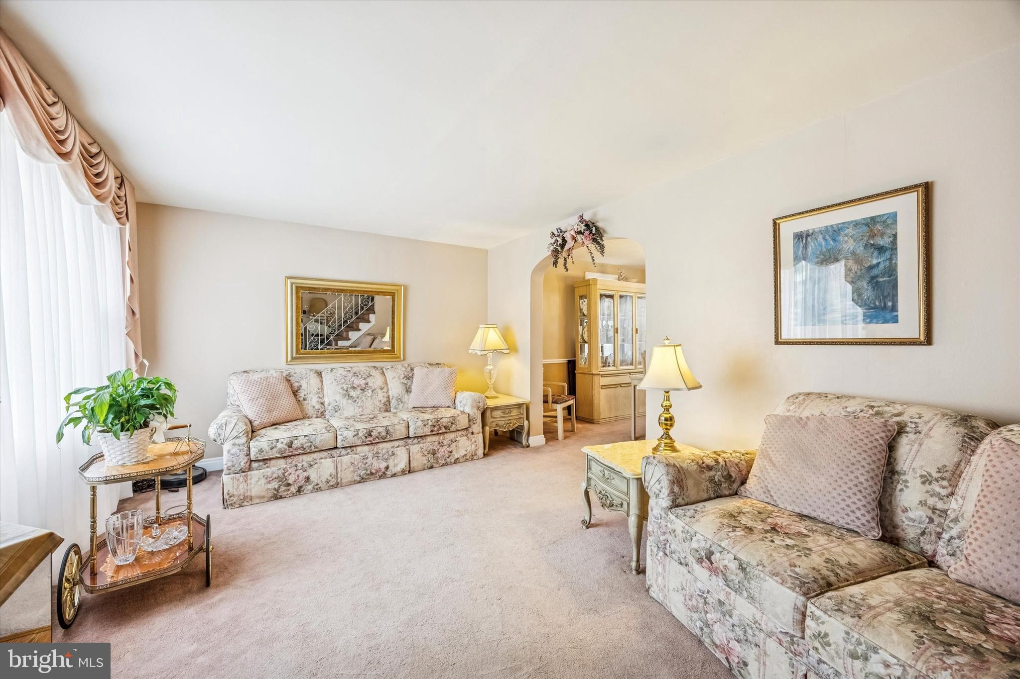 1601 Burmont Road Drexel Hill, PA 19026 - Photo 3 of 22 a living room with furniture and a couch