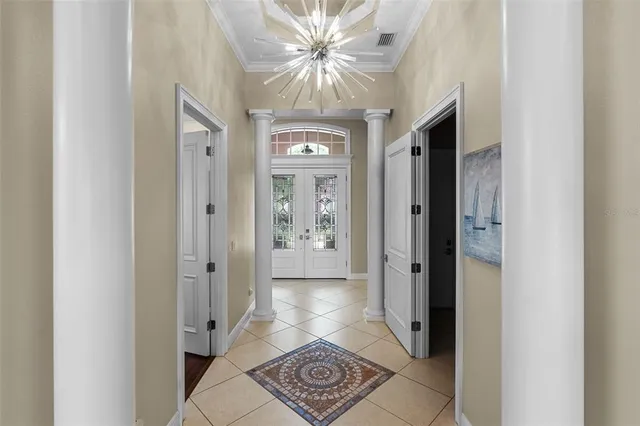 a view of livingroom with a hallway