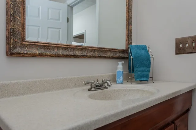 a bathroom with a sink and a bathtub