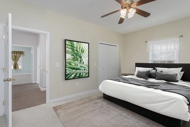 front view of a house with a small yard