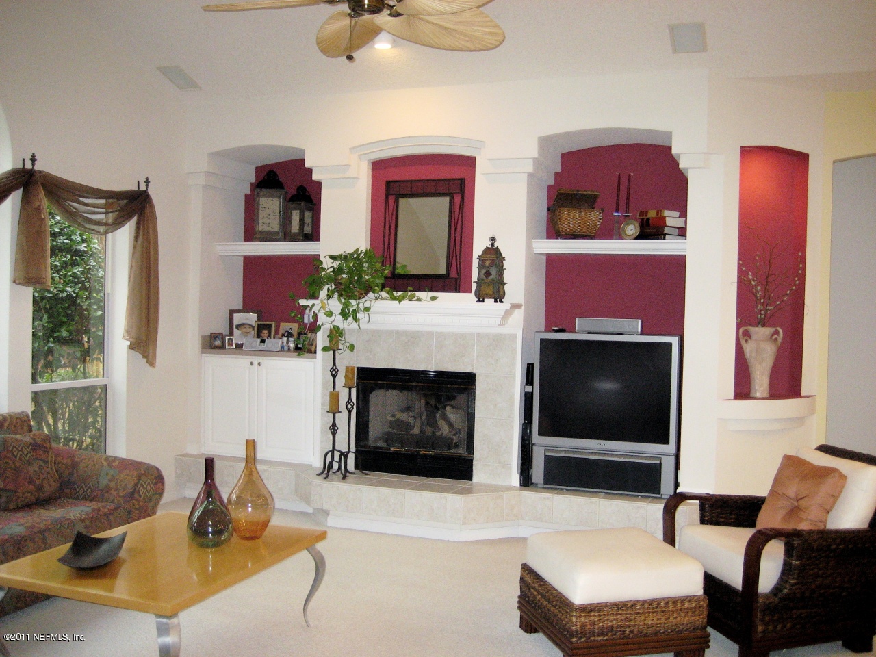 Fireplace Wall W/ Architectural Pizazz