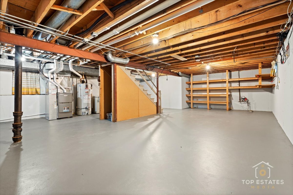 1408 Swallow Street Naperville, IL 60565 - Photo 33 of 54 a view of empty room with wooden ceiling