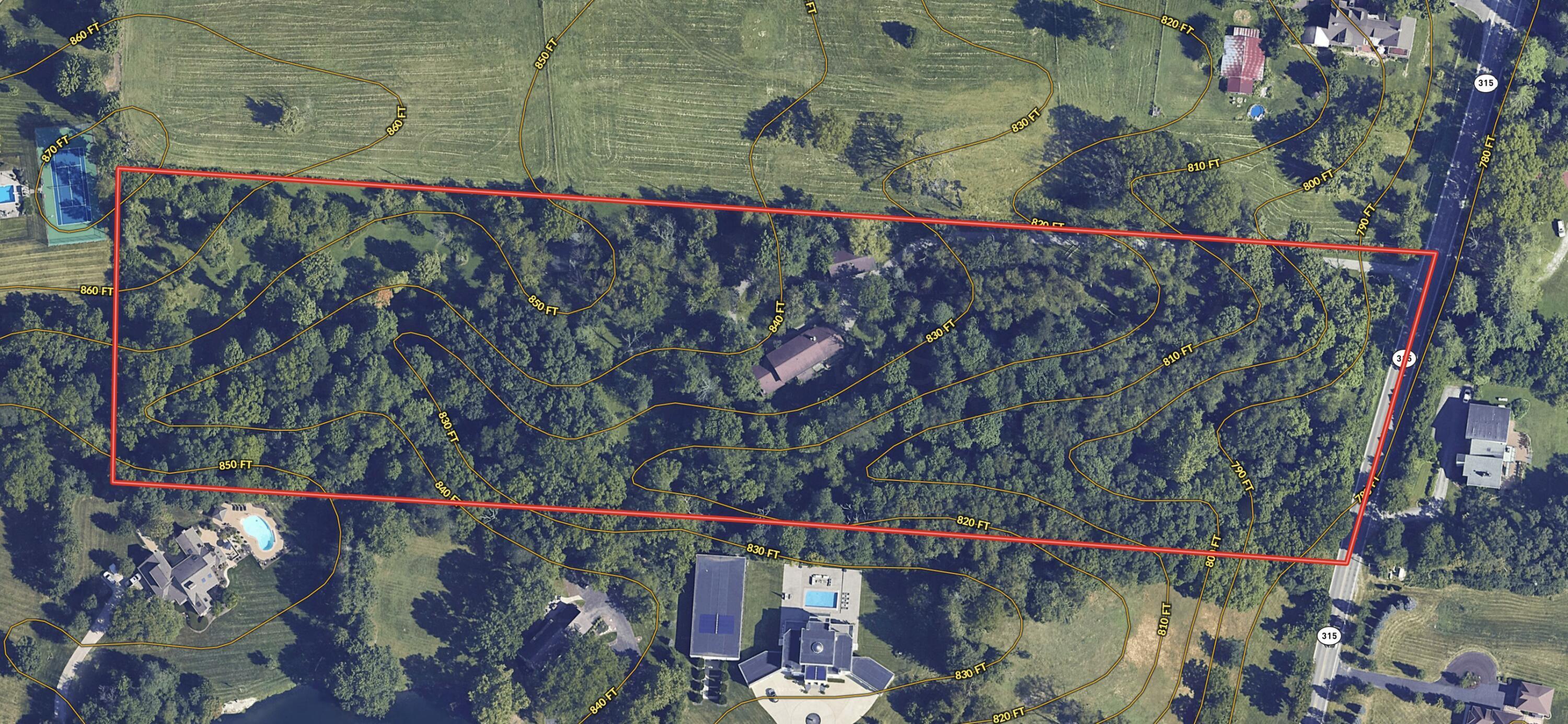 8870 Olentangy River Road Powell, OH 43065 - Photo 7 of 61 Olentangy River Road Topo Map