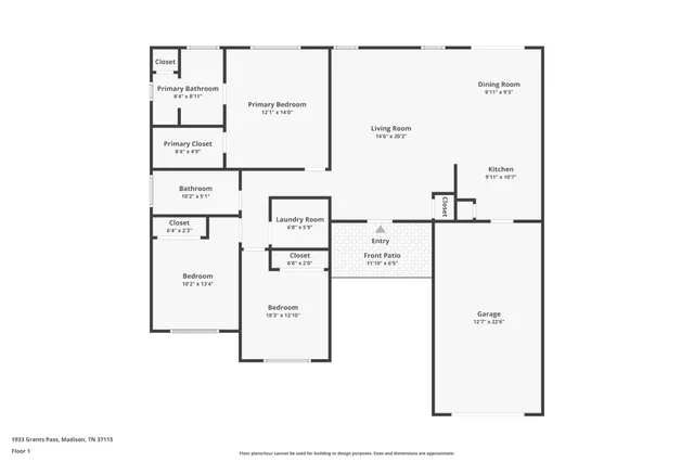 $2,360 | 1933 Grants Pass, Madison, TN 37115