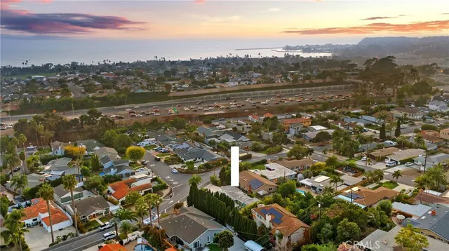 a view of city and mountain