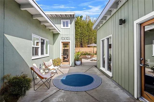 a outdoor space with furniture