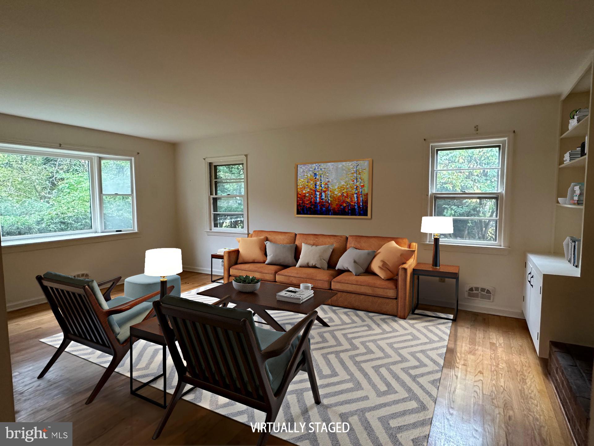 32 Gulick Road Princeton, NJ 08540 - Photo 4 of 26 Living Room - Virtually Staged