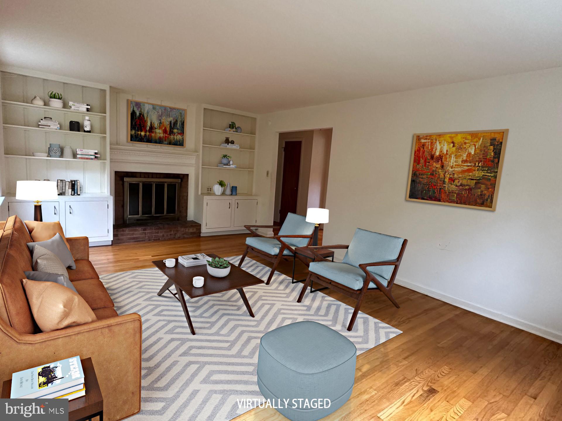 32 Gulick Road Princeton, NJ 08540 - Photo 6 of 26 Living Room- Virtually Staged