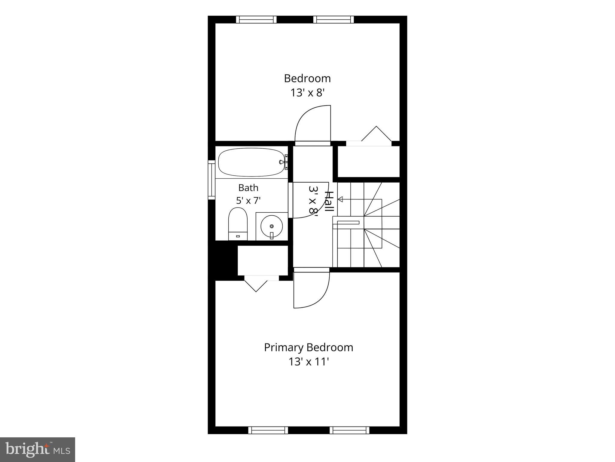 1749 L Street Northeast Washington, DC 20002 - Photo 23 of 24 a picture of a floor plan