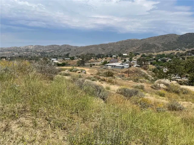 an aerial view of houses covered in trees