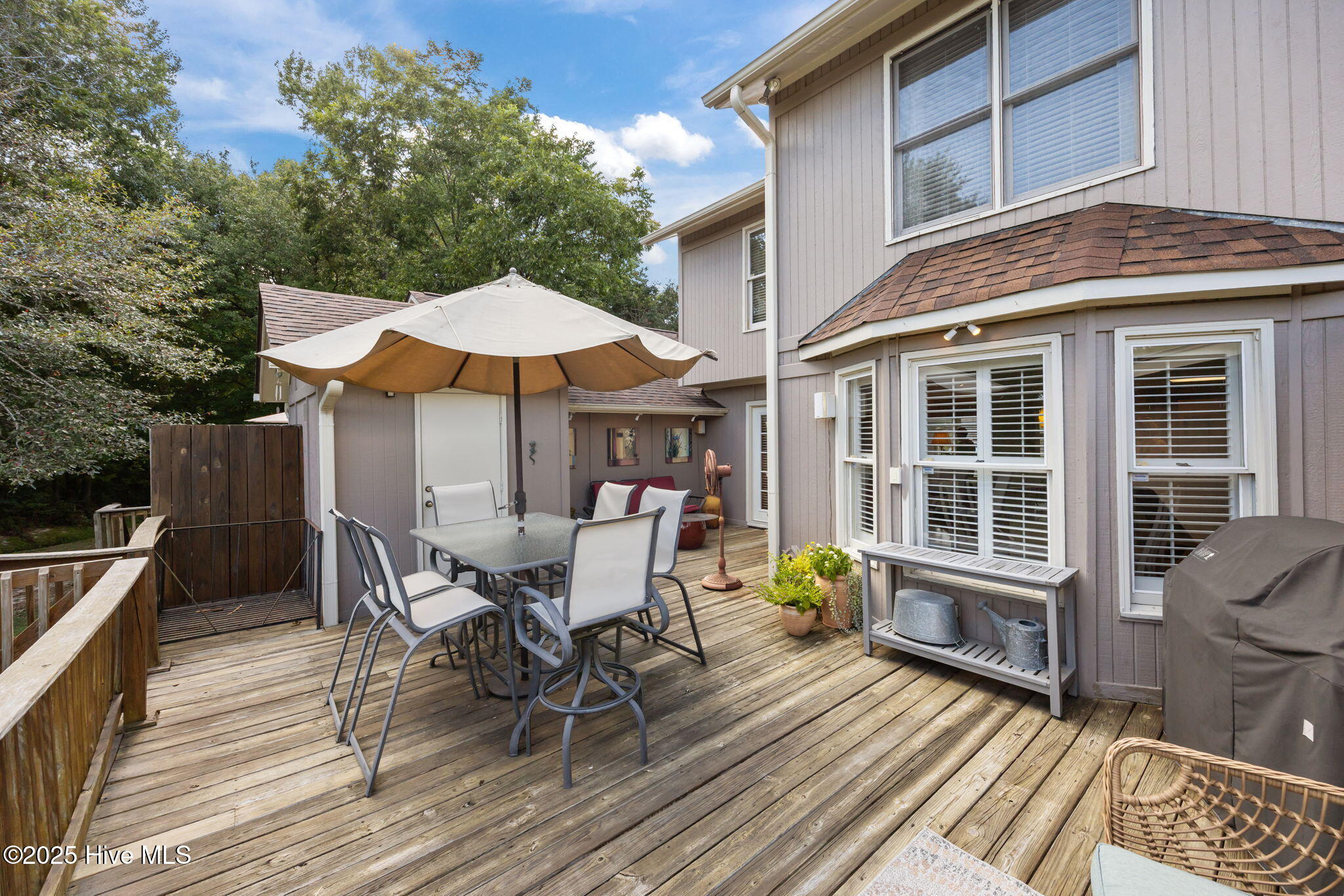 1874 Quail Ridge Road, Unit E Greenville, NC 27858 - Photo 35 of 55 One of the largest decks in Quail Ridge.
