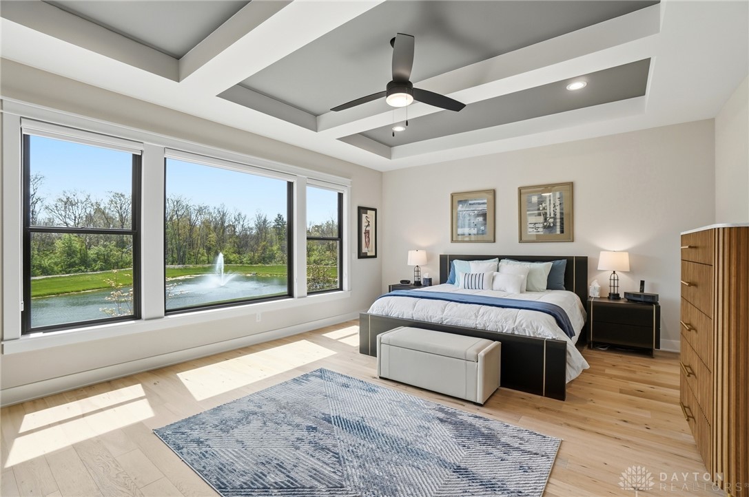 1247 Normandy Rue Dayton, OH 45458 - Photo 19 of 76 Spacious bedroom with serene water views, offering natural light and comfortable living.