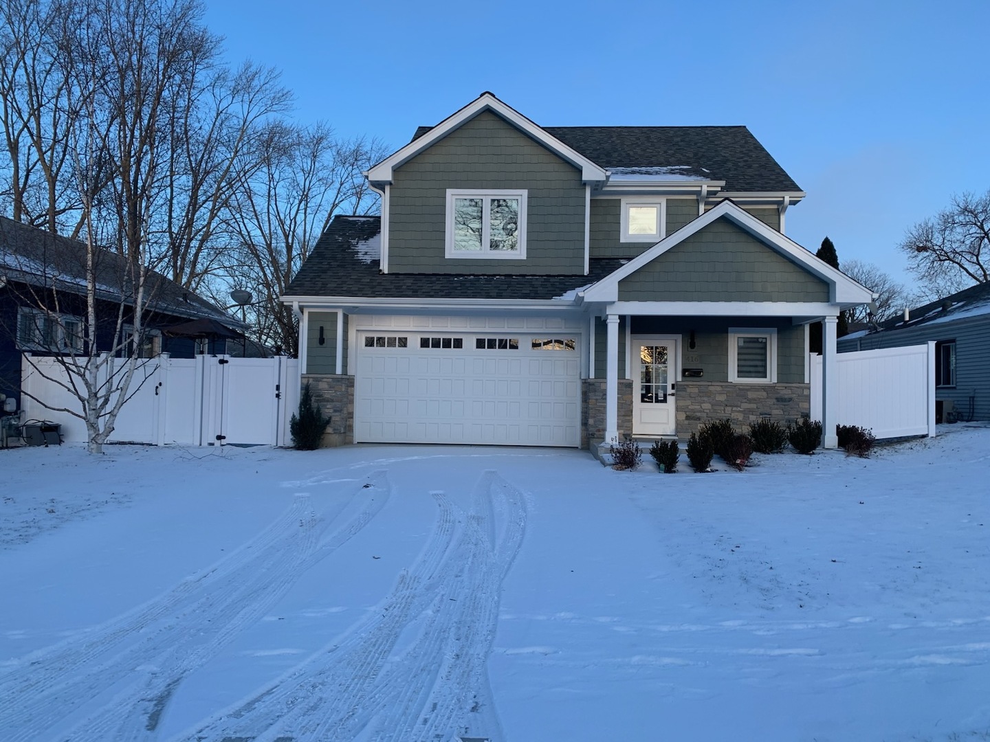 416 South 12th Avenue St. Charles, IL 60174 - Photo 18 of 20 a front view of a house with a yard