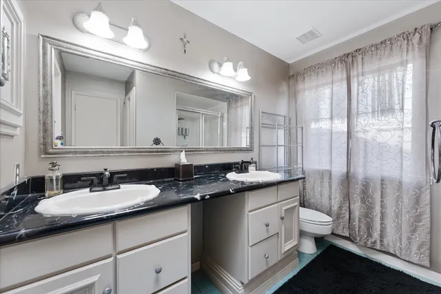 a view of a backyard with a garden