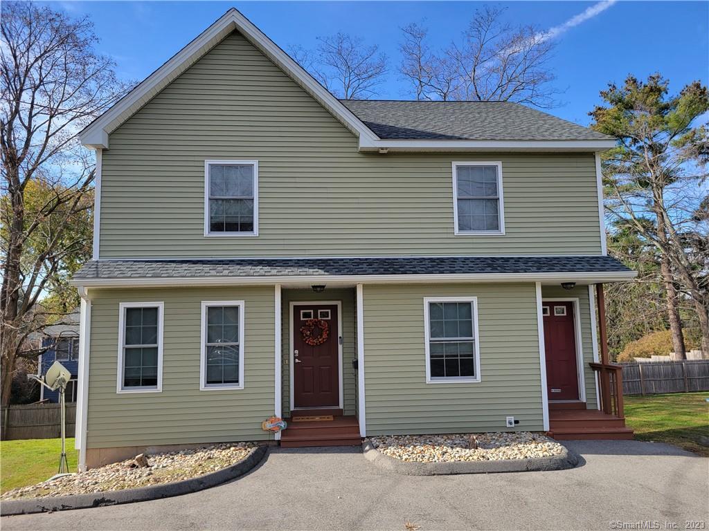 a front view of a house