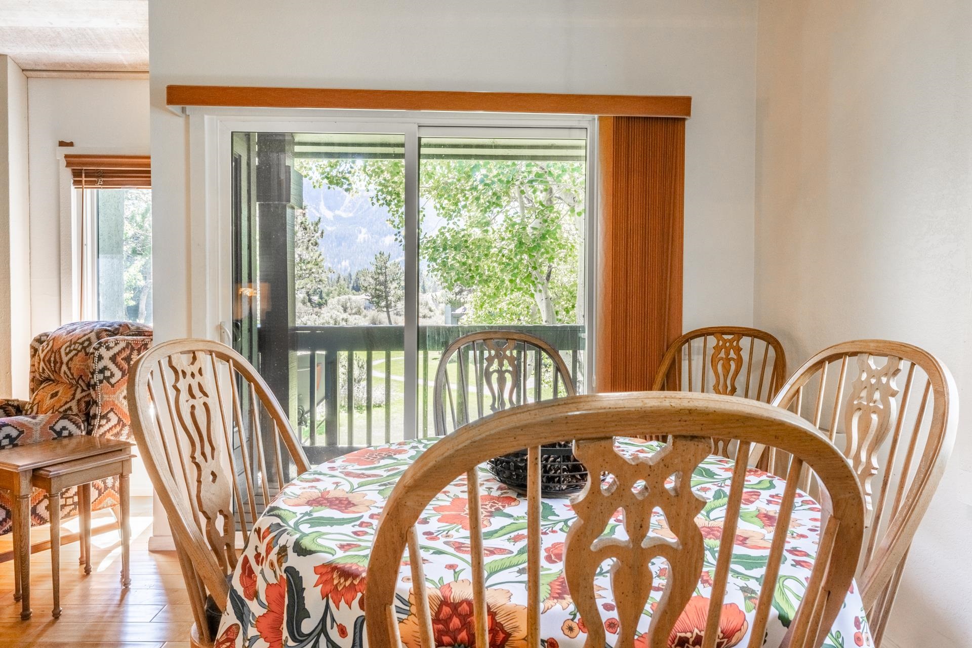 402 Snowcreek Road, Unit 402 Mammoth Lakes, CA 93546 - Photo 12 of 47 a view of a balcony with an outdoor space
