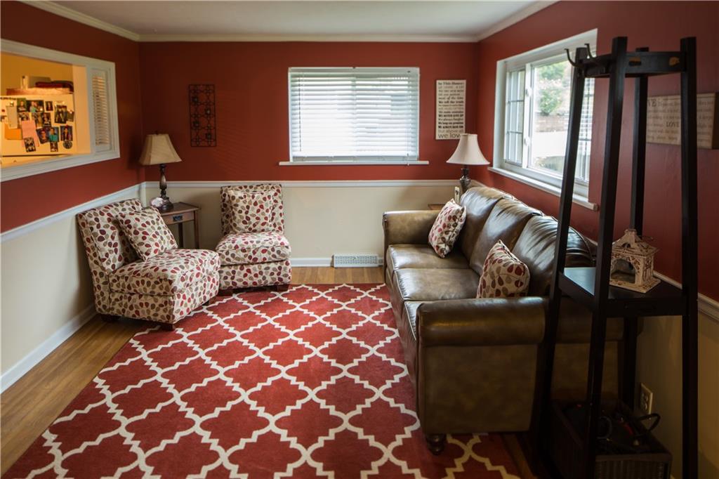 3938 Shepard Road Gibsonia, PA 15044 - Photo 3 of 19 LIVING ROOM WITH NEW WINDOWS, AND HARD WOOD FLOORS