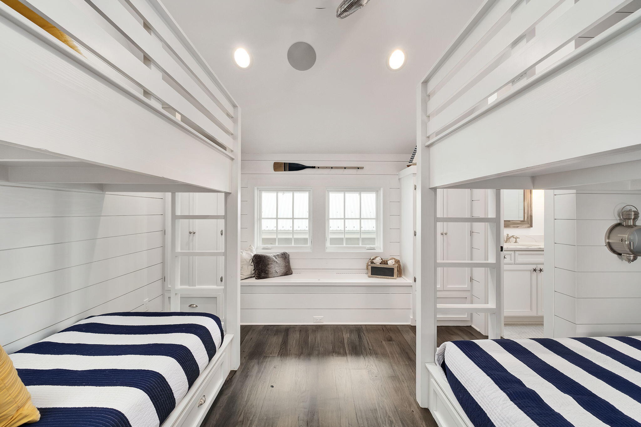 28 Bluff Lane Santa Rosa Beach, FL 32459 - Photo 17 of 24 a bedroom with a bed and wooden floor