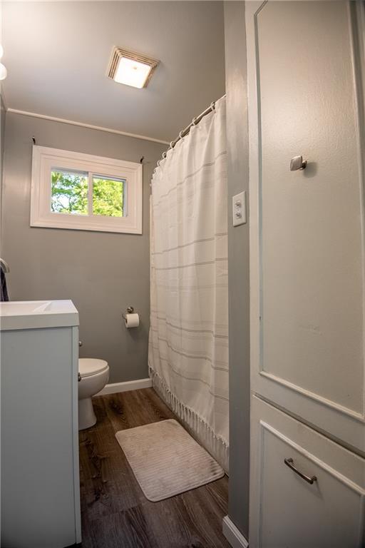 1010 South Keel Ridge Road Hermitage, PA 16148 - Photo 16 of 35 a bathroom with a toilet and a shower
