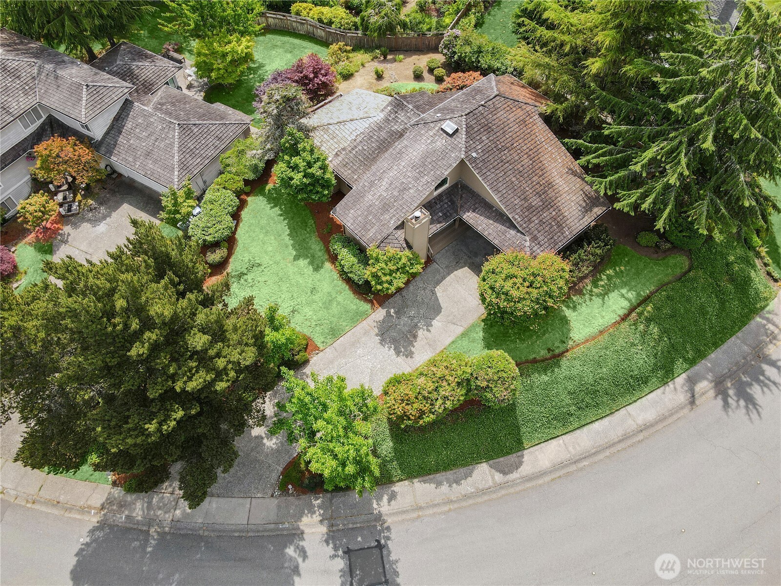 16901 Southeast 45th Street Bellevue, WA 98006 - Photo 29 of 29 an aerial view of a house with garden