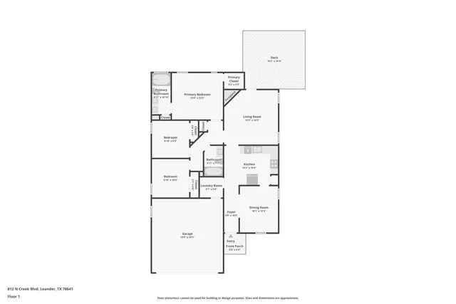 $310,000 | 812 North Creek Boulevard, Leander, TX 78641