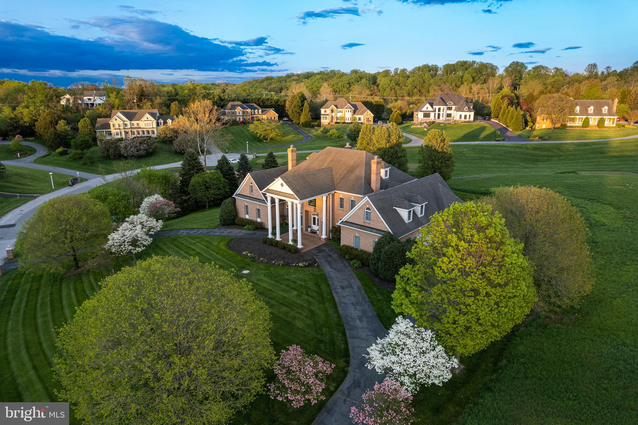505 Pond View Lane Hunt Valley, MD 21030 - Photo 2 of 79 Aerial view with circular driveway
