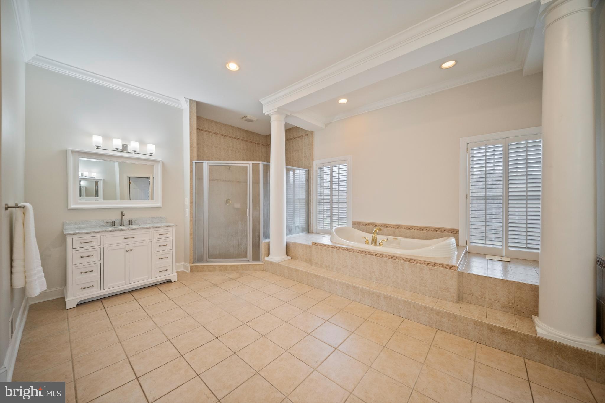 505 Pond View Lane Hunt Valley, MD 21030 - Photo 32 of 79 Walk-in shower and soaking tub