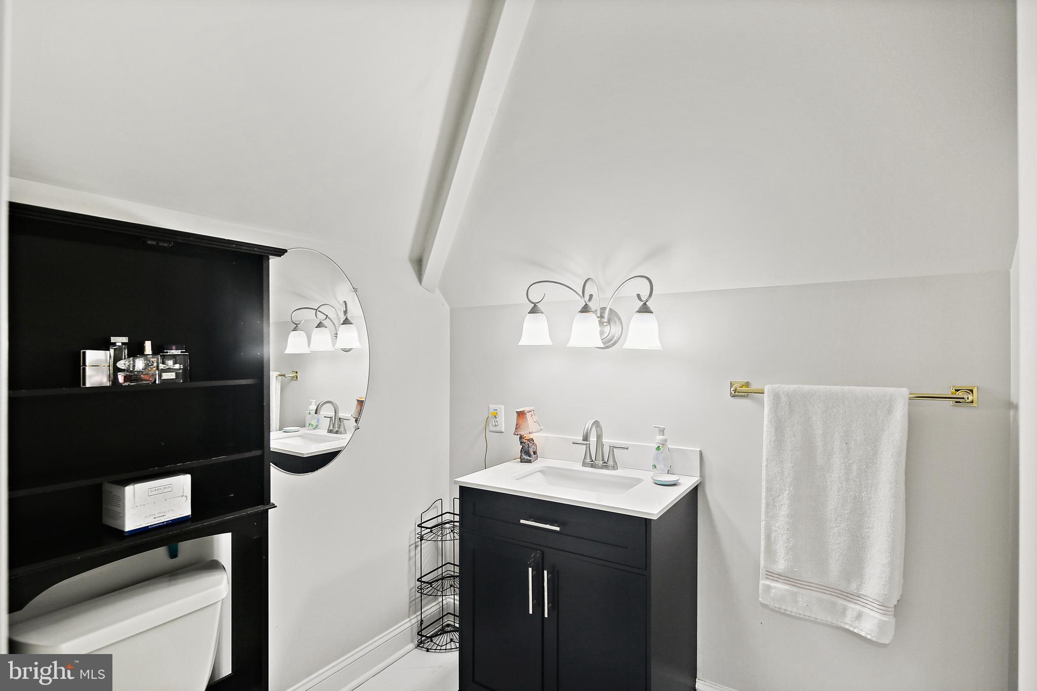 505 Pond View Lane Hunt Valley, MD 21030 - Photo 38 of 104 a bathroom with a sink and a mirror
